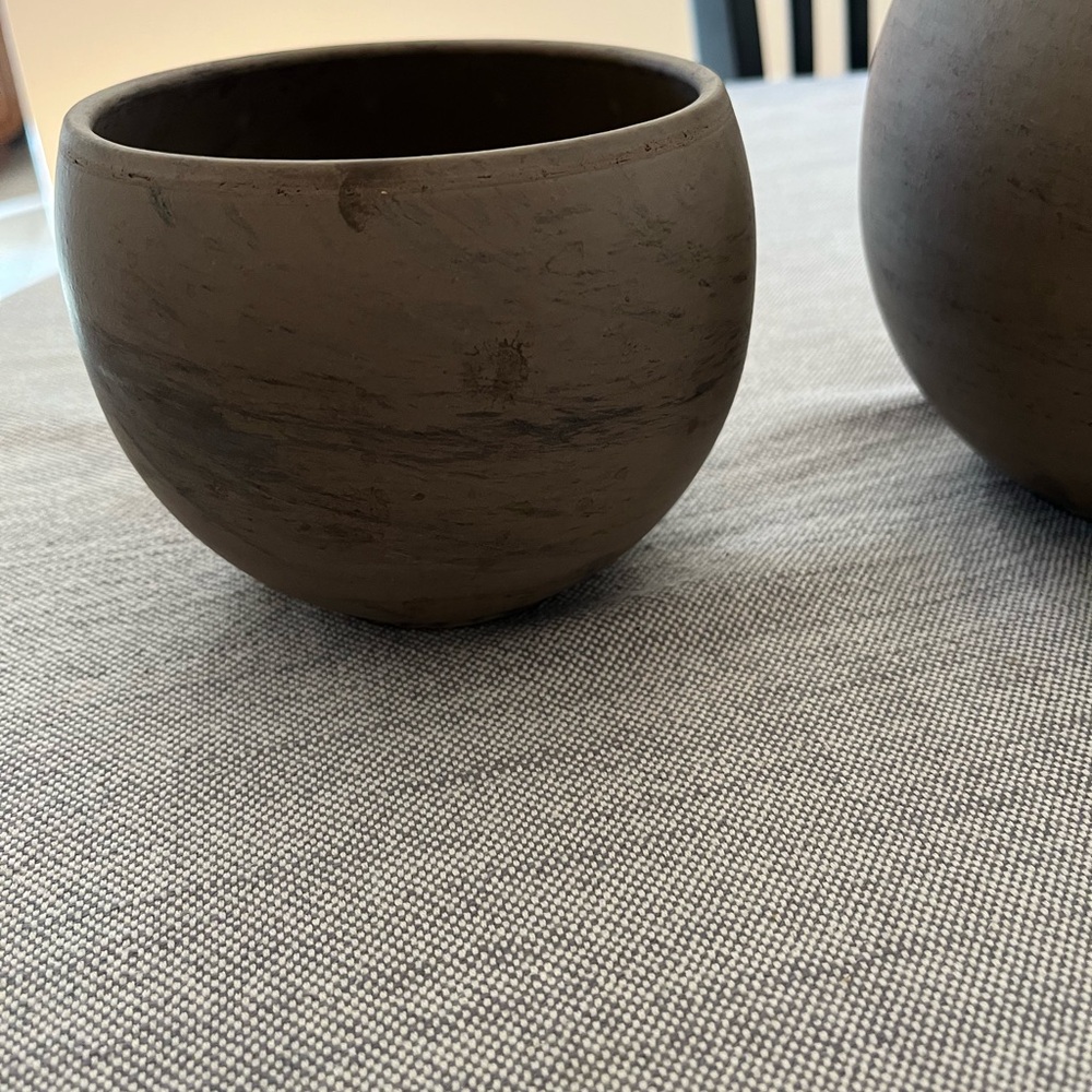 Spang Pottery Luna Sphere Ceramic Planter Set made in Germany - Picture 6 of 9